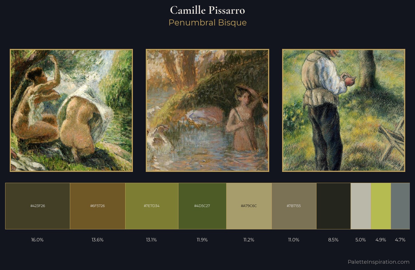 Camille Pissarro Palette 22 — Penumbral Bisque