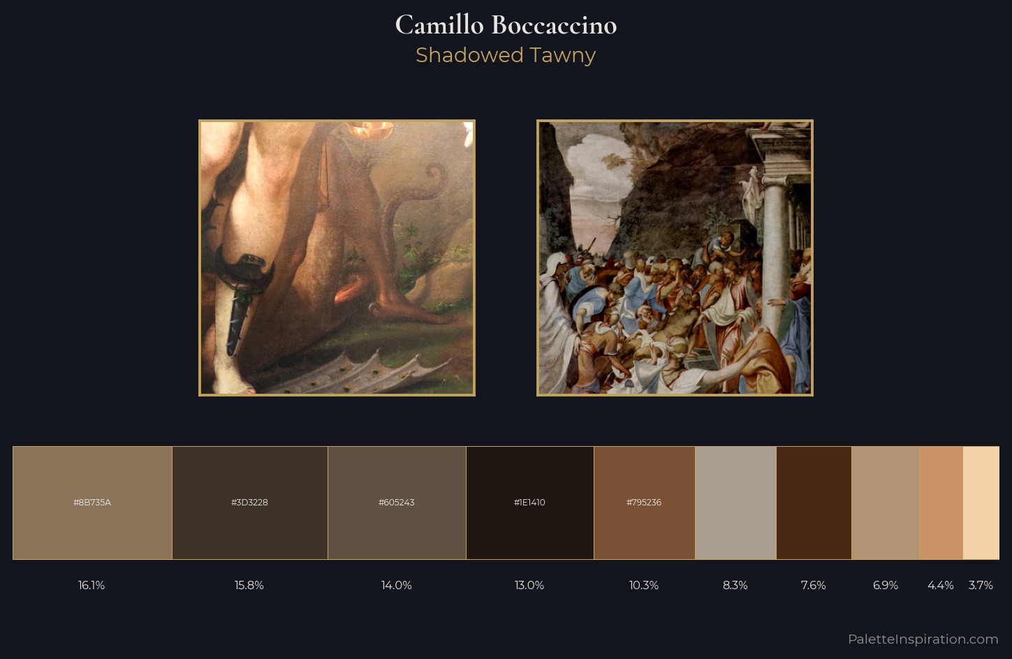 Camillo Boccaccino Palette 3 — Shadowed Tawny