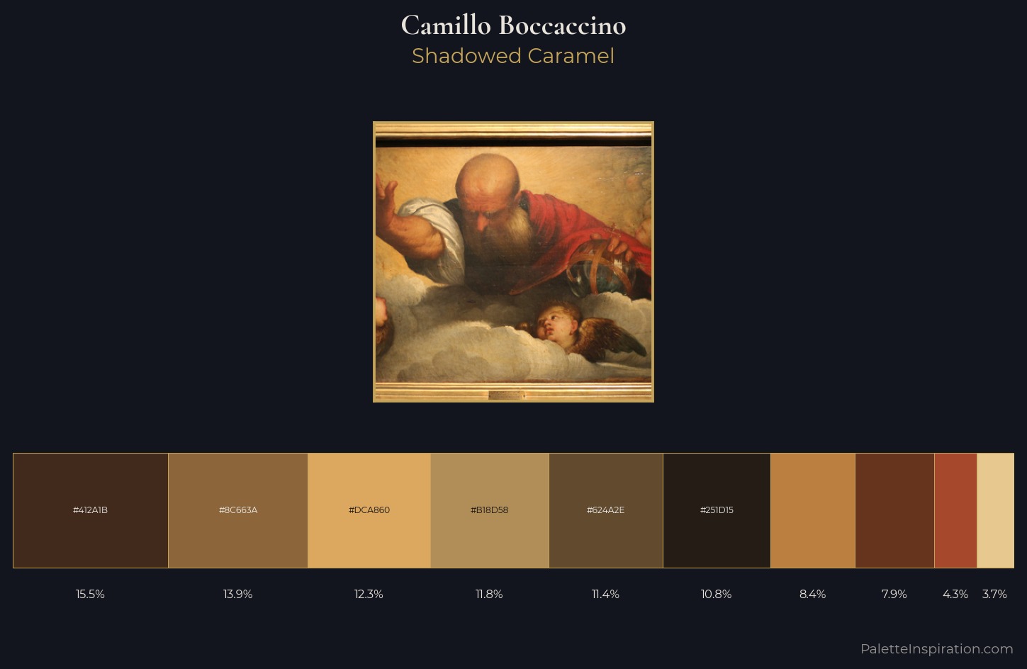 Camillo Boccaccino Palette 4 — Shadowed Caramel
