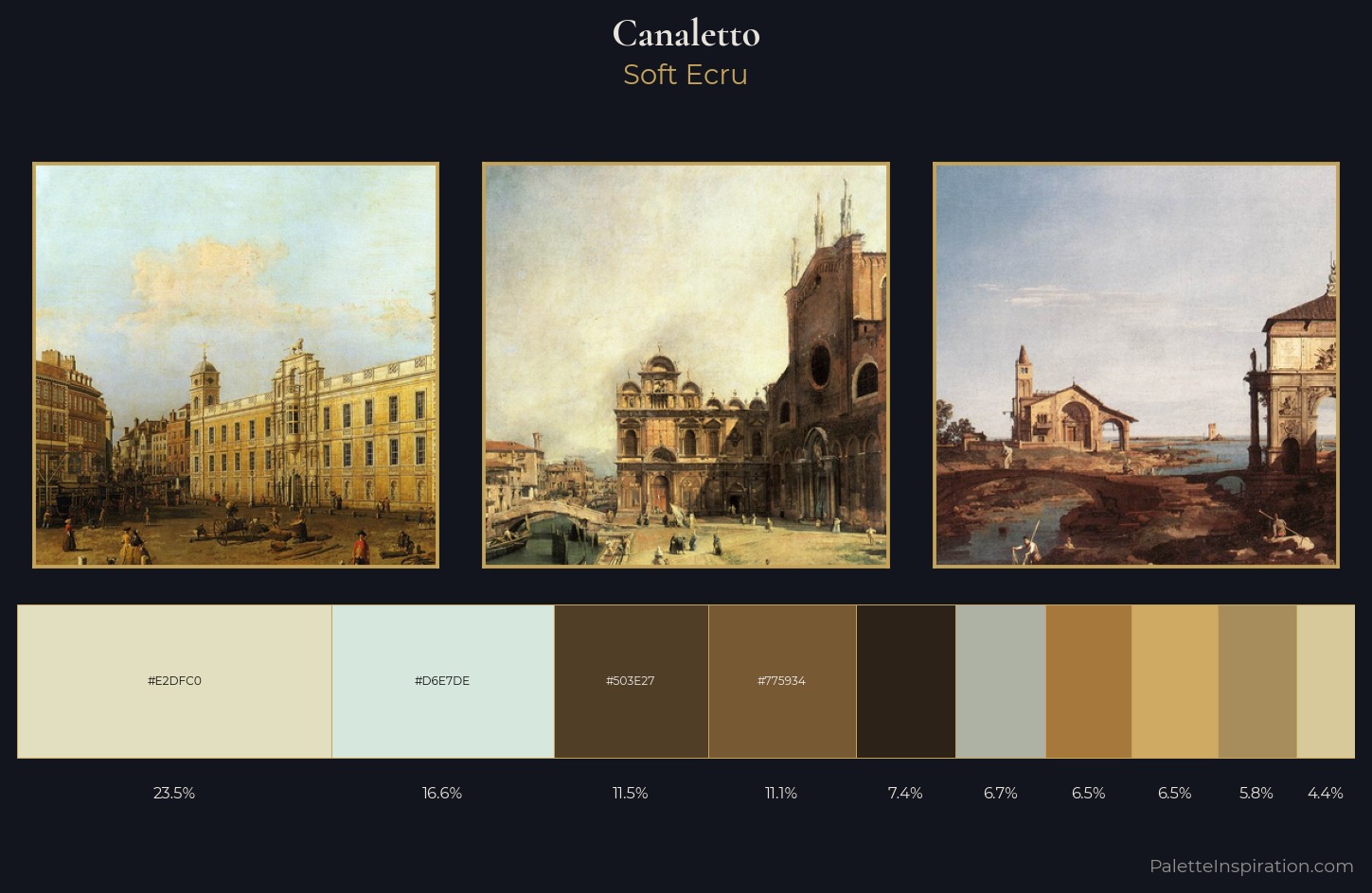 Canaletto Palette 2 — Soft Ecru
