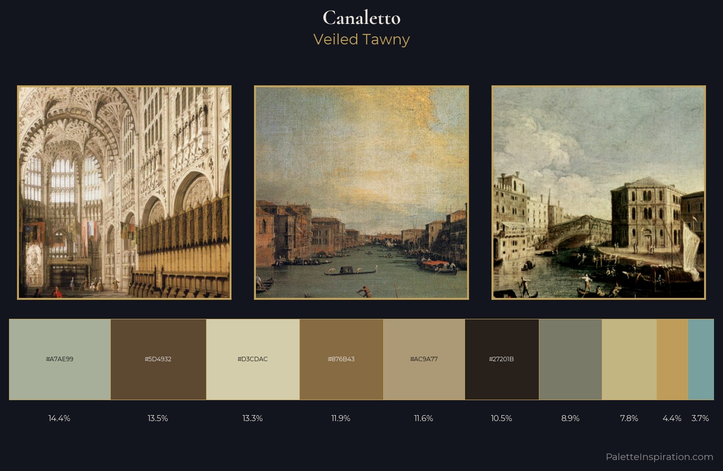 Canaletto Palette 5 — Veiled Tawny