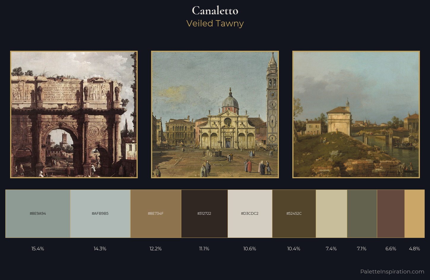 Canaletto Palette 8 — Veiled Tawny