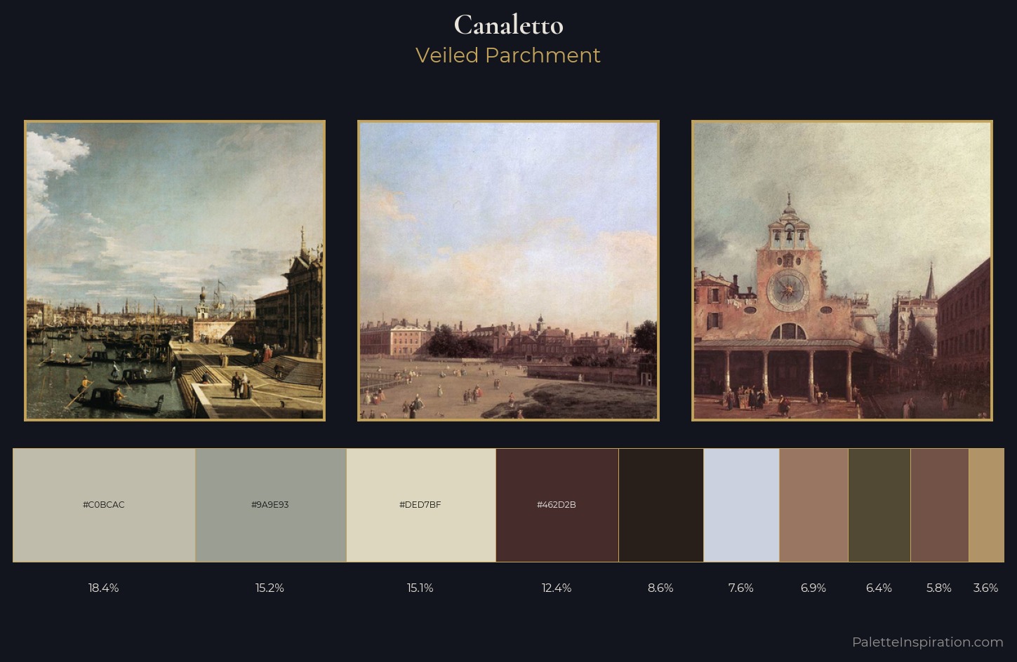 Canaletto Palette 9 — Veiled Parchment