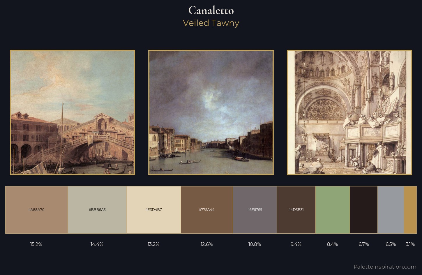 Canaletto Palette 10 — Veiled Tawny