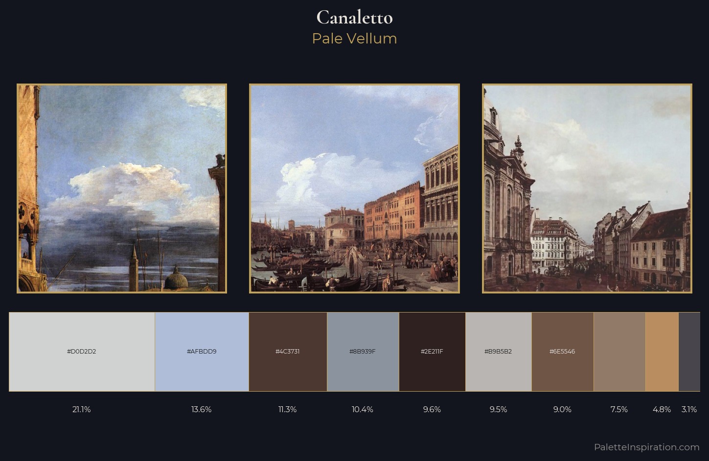 Canaletto Palette 12 — Pale Vellum