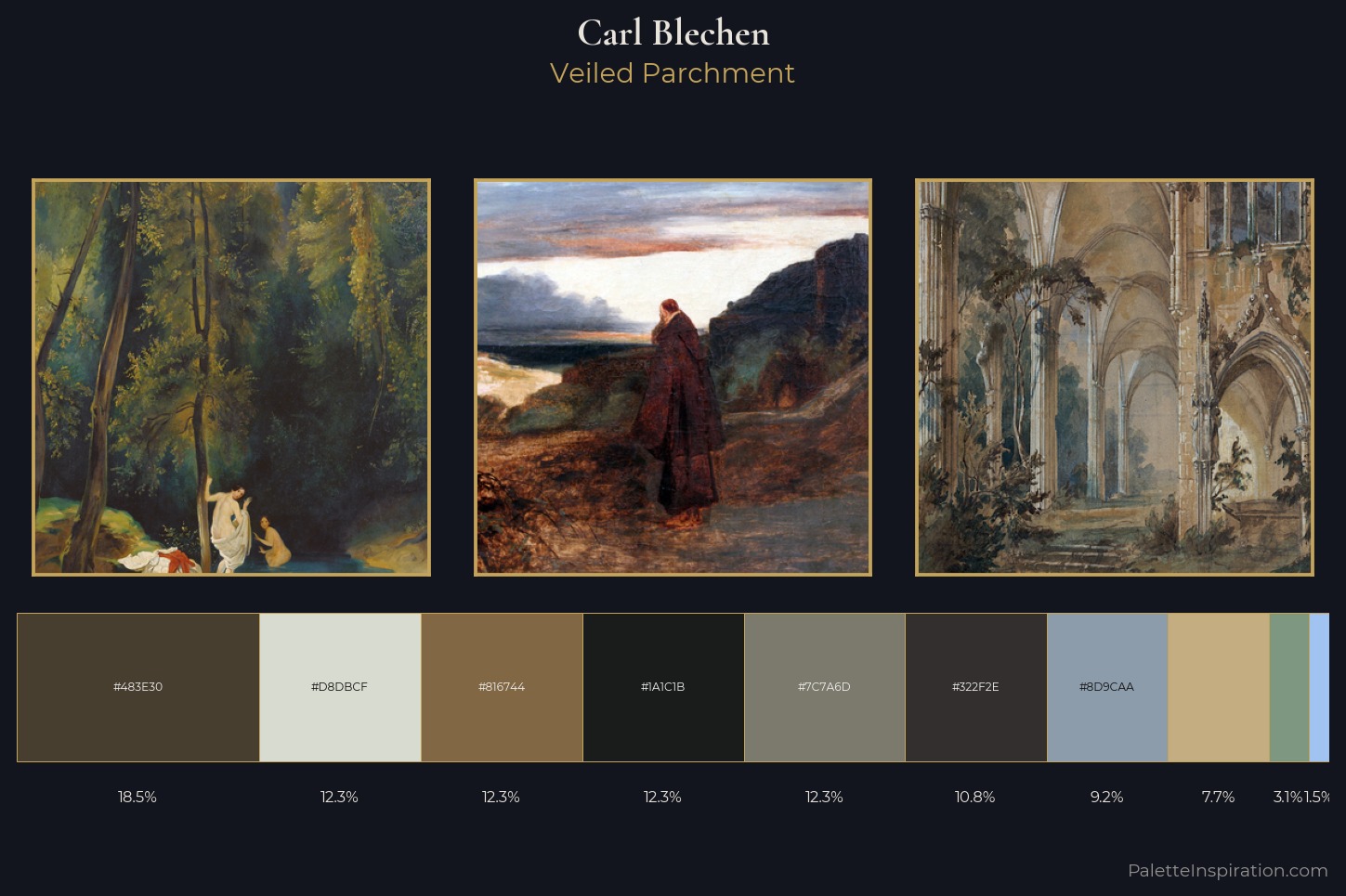 Carl Blechen Master Palette — Veiled Parchment