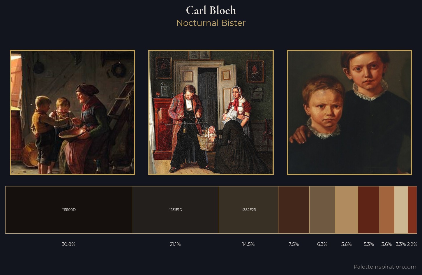 Carl Bloch Palette 10 — Nocturnal Bister