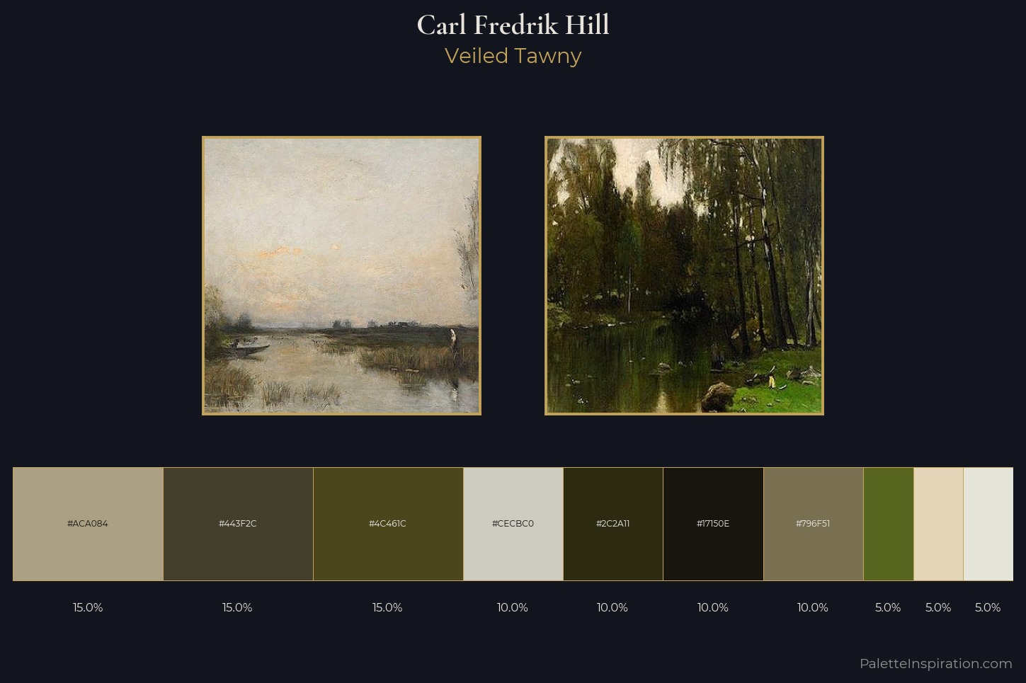 Carl Fredrik Hill Master Palette — Veiled Tawny