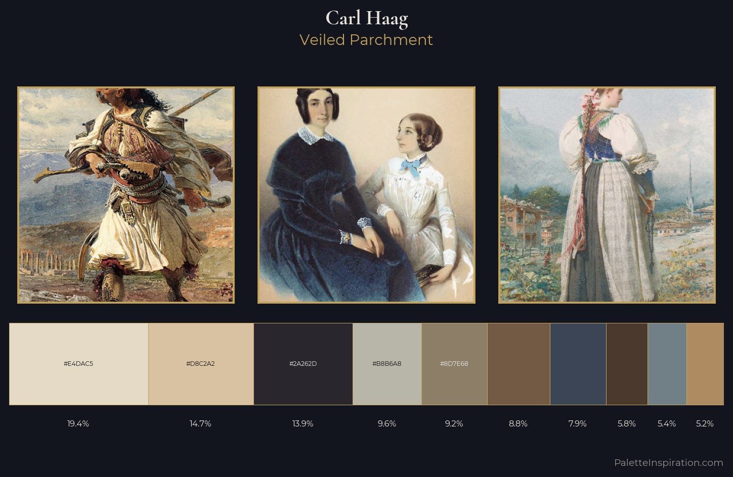 Carl Haag Palette 4 — Veiled Parchment