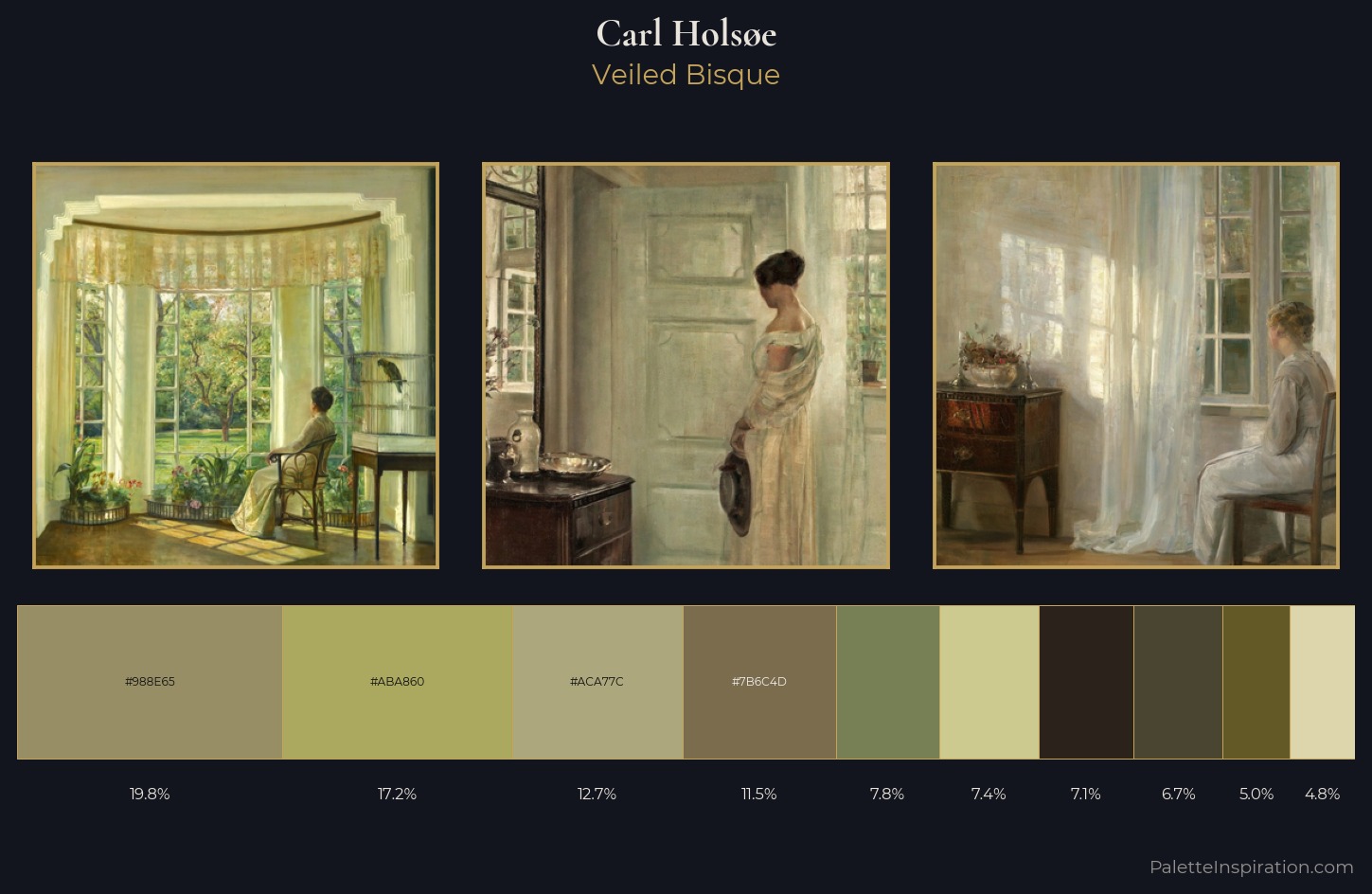 Carl Holsøe Palette 1 — Veiled Bisque