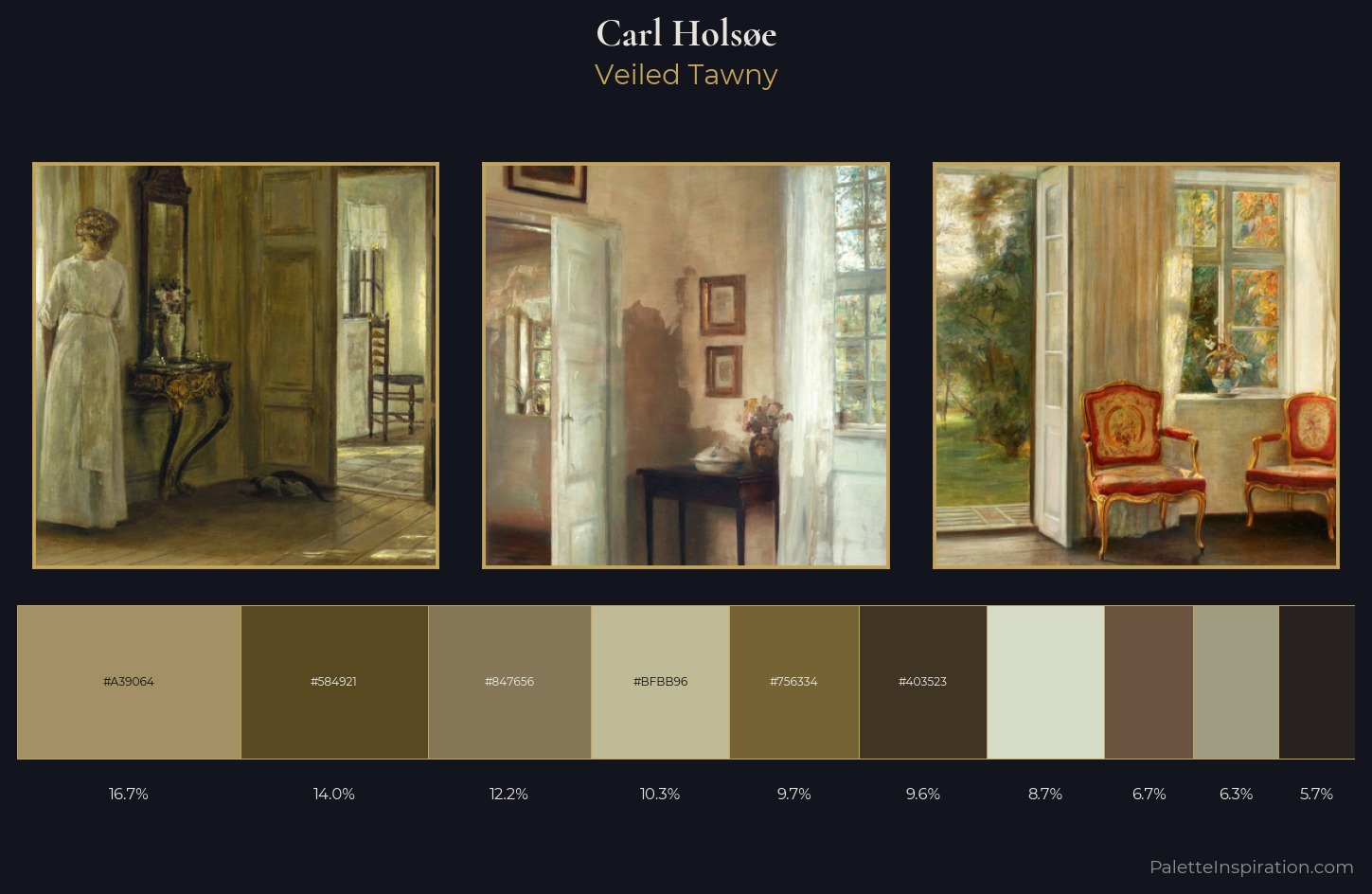 Carl Holsøe Palette 4 — Veiled Tawny