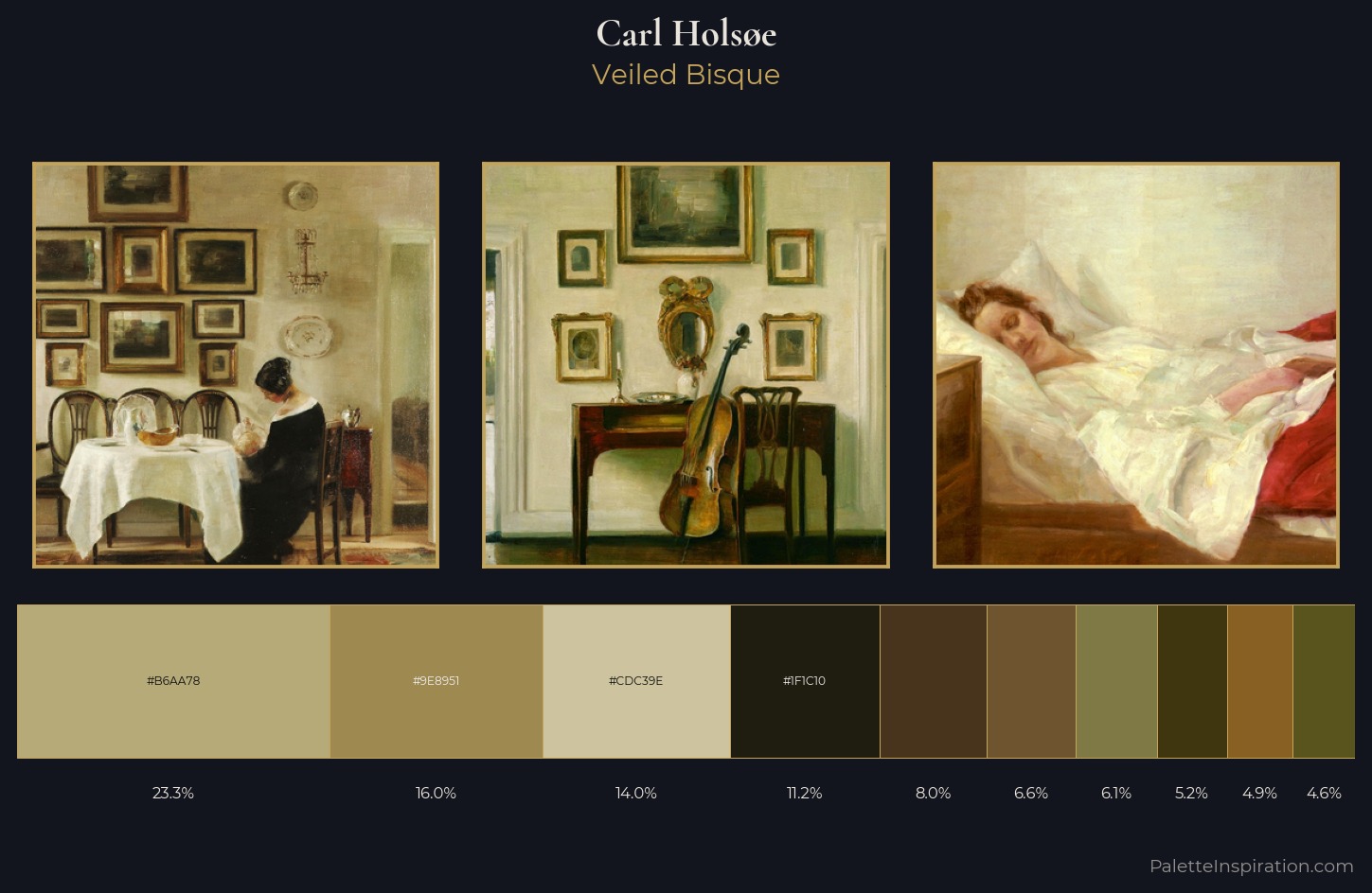 Carl Holsøe Palette 7 — Veiled Bisque