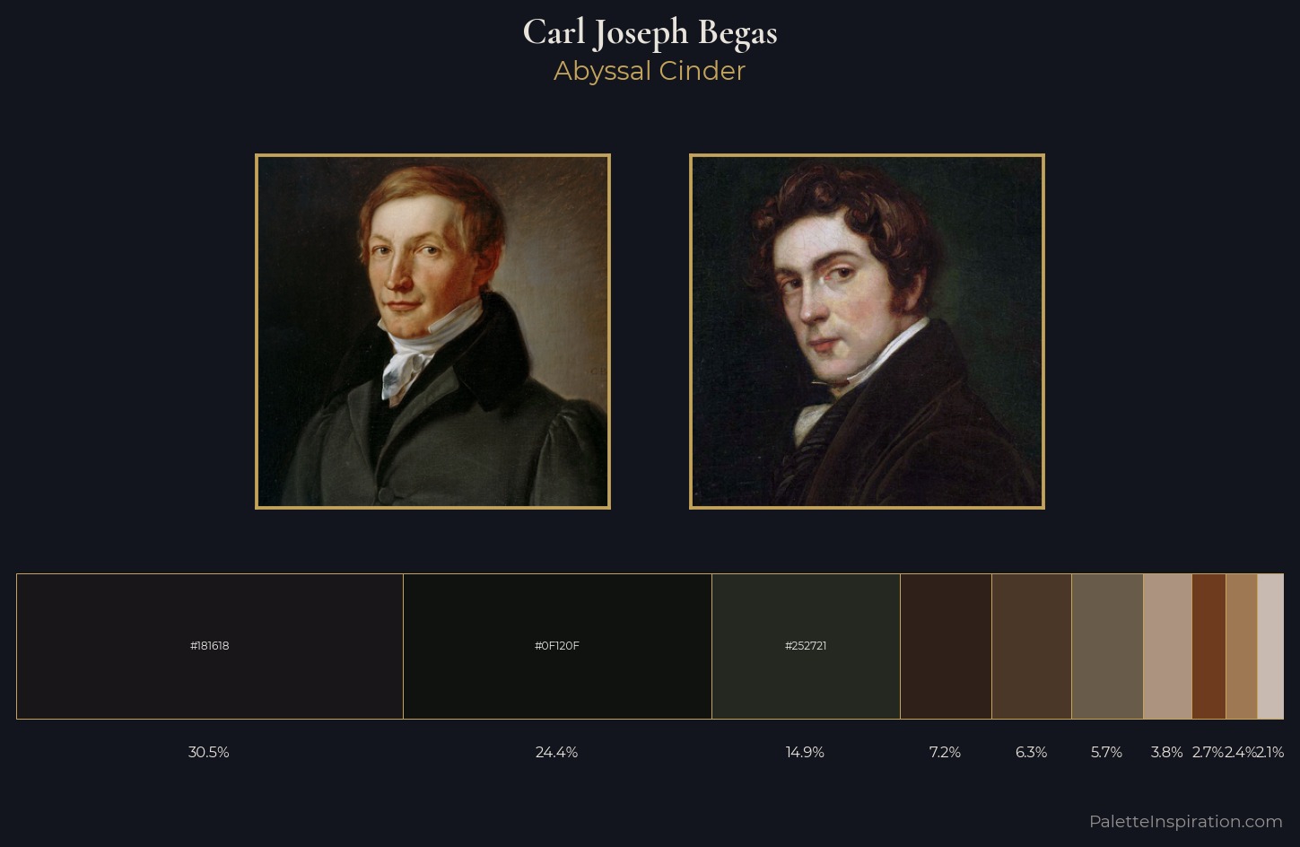 Carl Joseph Begas Palette 5 — Abyssal Cinder