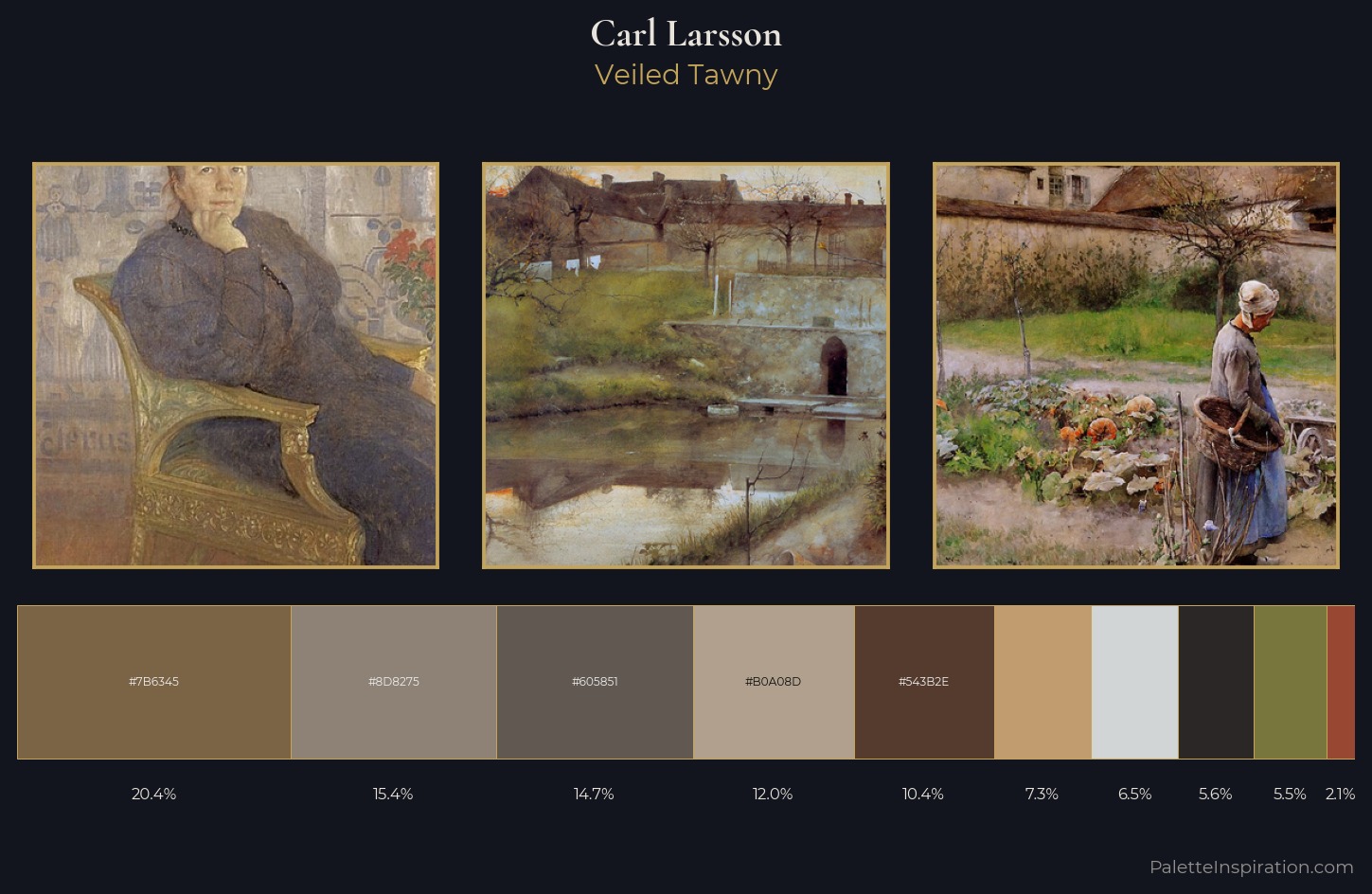Carl Larsson Palette 11 — Veiled Tawny
