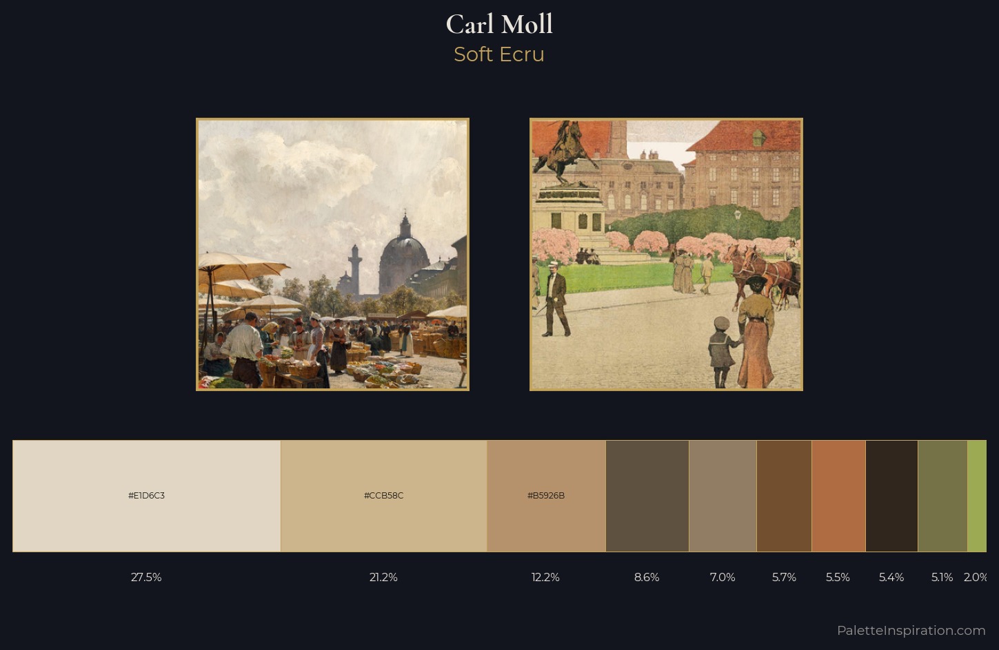 Carl Moll Palette 1 — Soft Ecru