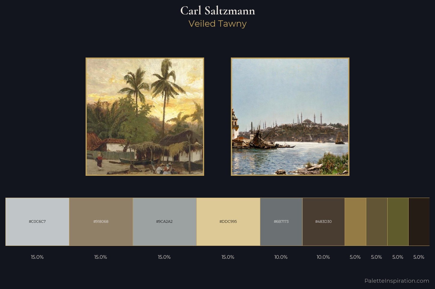 Carl Saltzmann Master Palette — Veiled Tawny