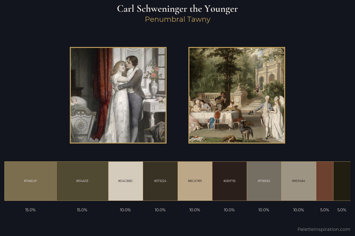 Carl Schweninger the Younger Master Palette — Penumbral Tawny