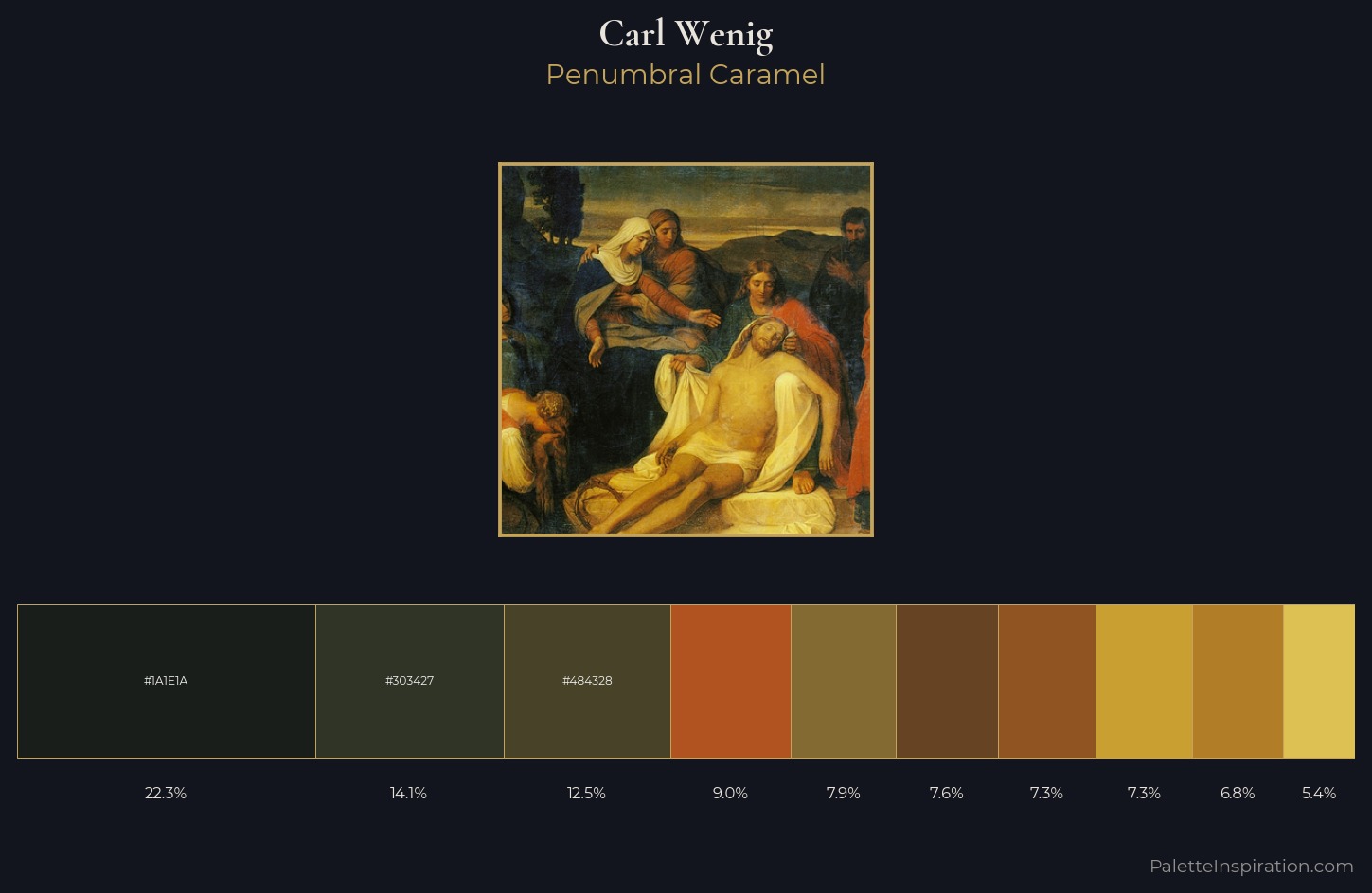 Carl Wenig Palette 3 — Penumbral Caramel