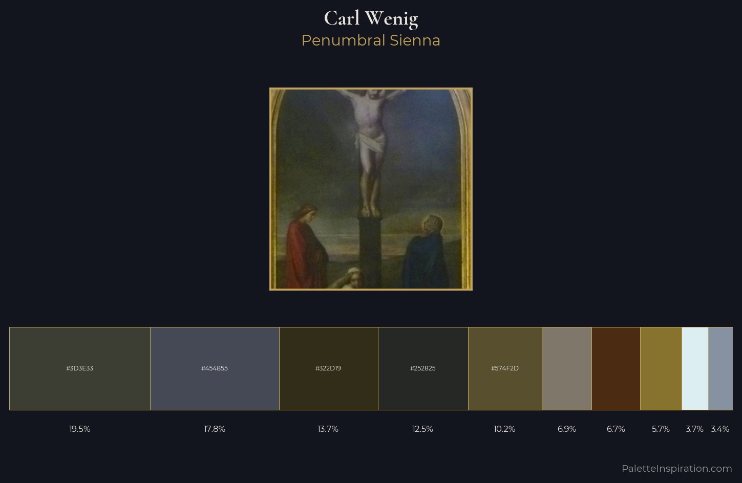 Carl Wenig Palette 5 — Penumbral Sienna