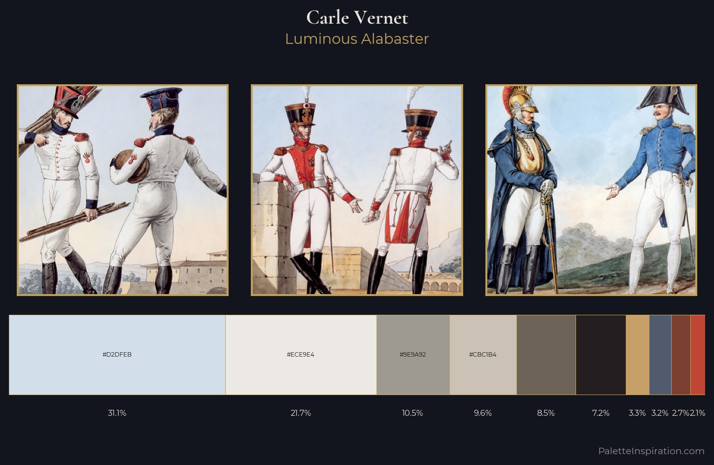 Carle Vernet Palette 4 — Luminous Alabaster
