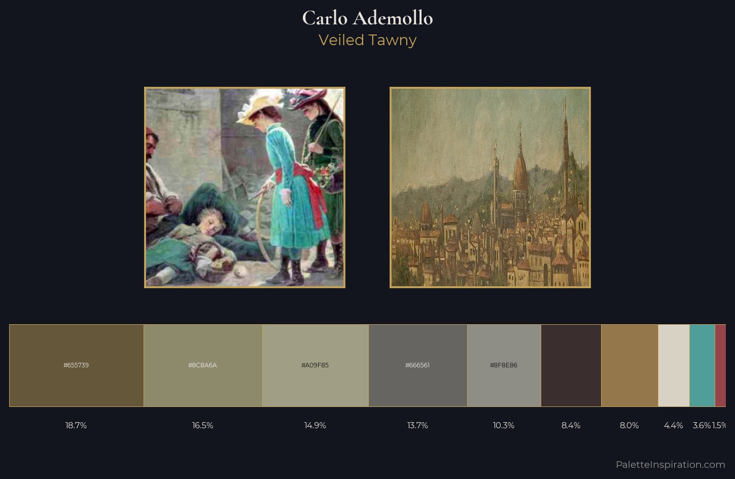 Carlo Ademollo Palette 1 — Veiled Tawny