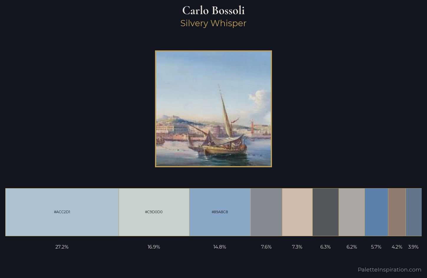 Carlo Bossoli Palette 1 — Silvery Whisper