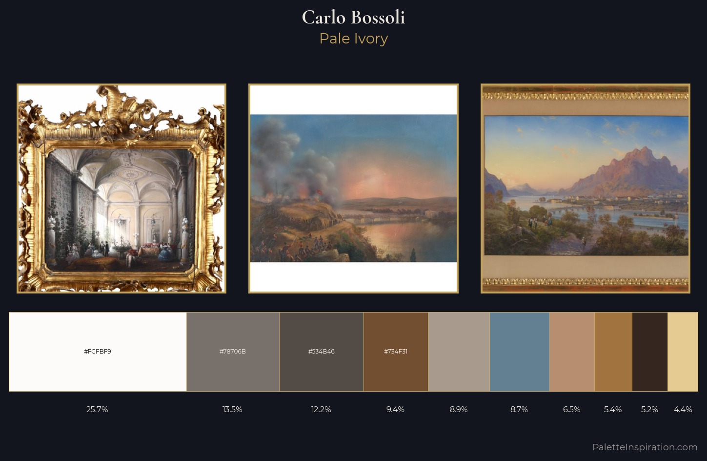 Carlo Bossoli Palette 4 — Pale Ivory
