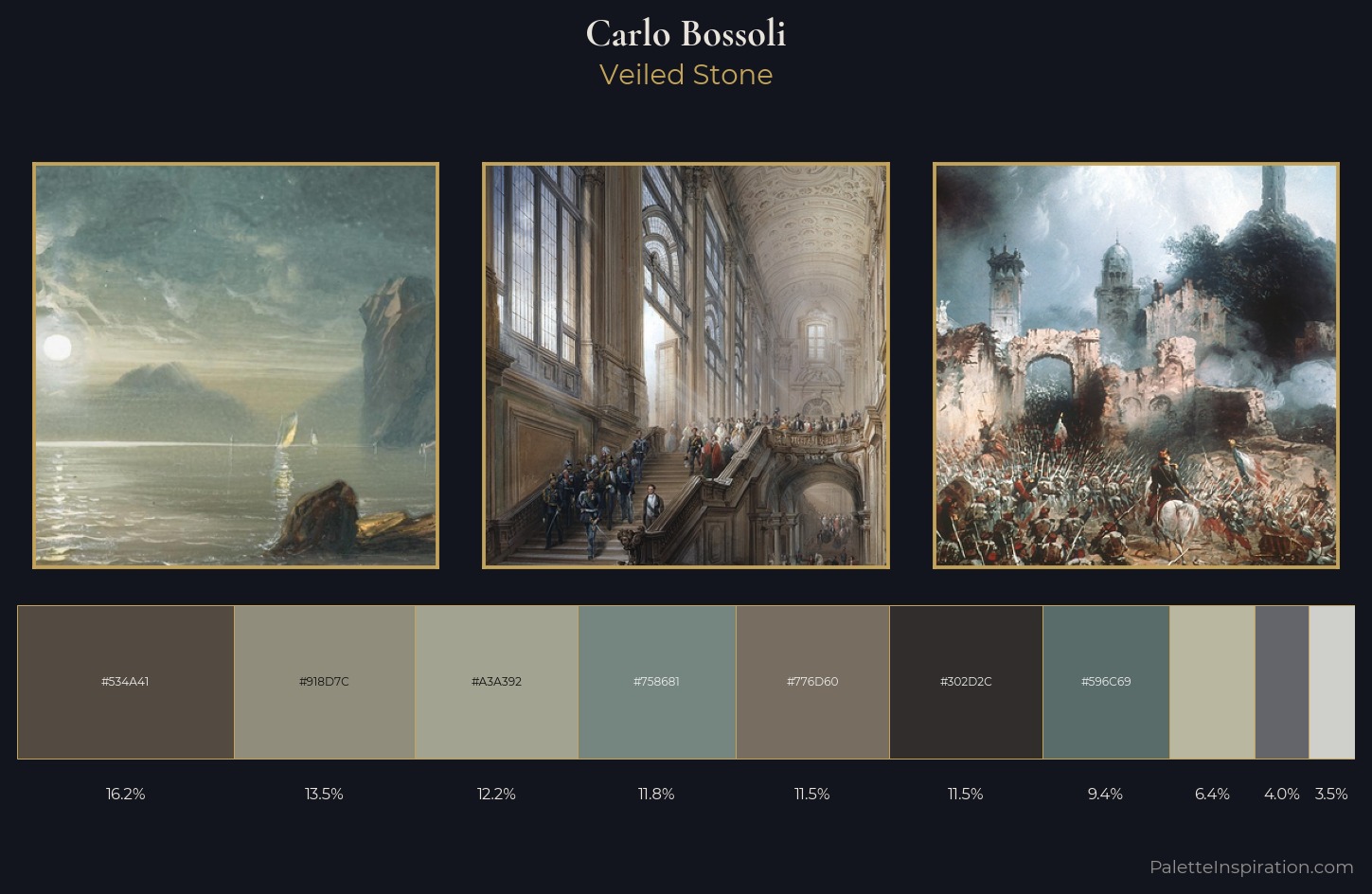 Carlo Bossoli Palette 5 — Veiled Stone
