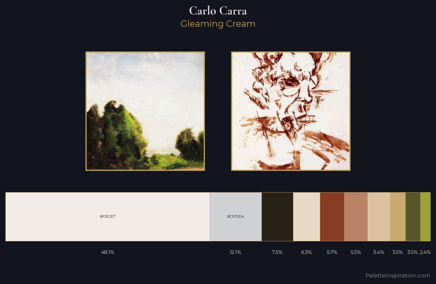 Carlo Carra Palette 1 — Gleaming Cream