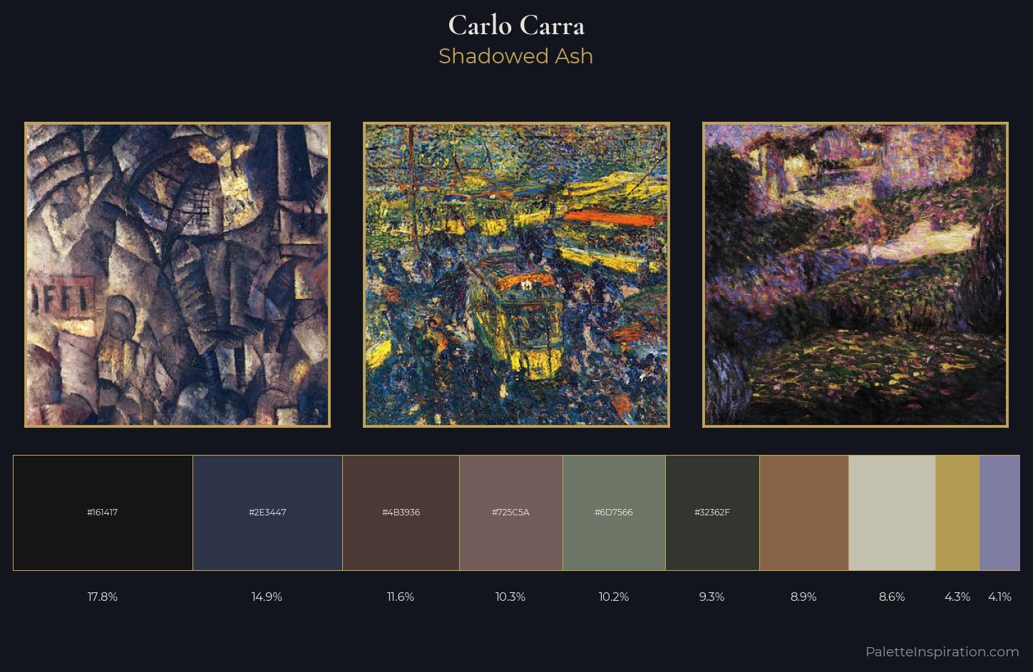 Carlo Carra Palette 9 — Shadowed Ash