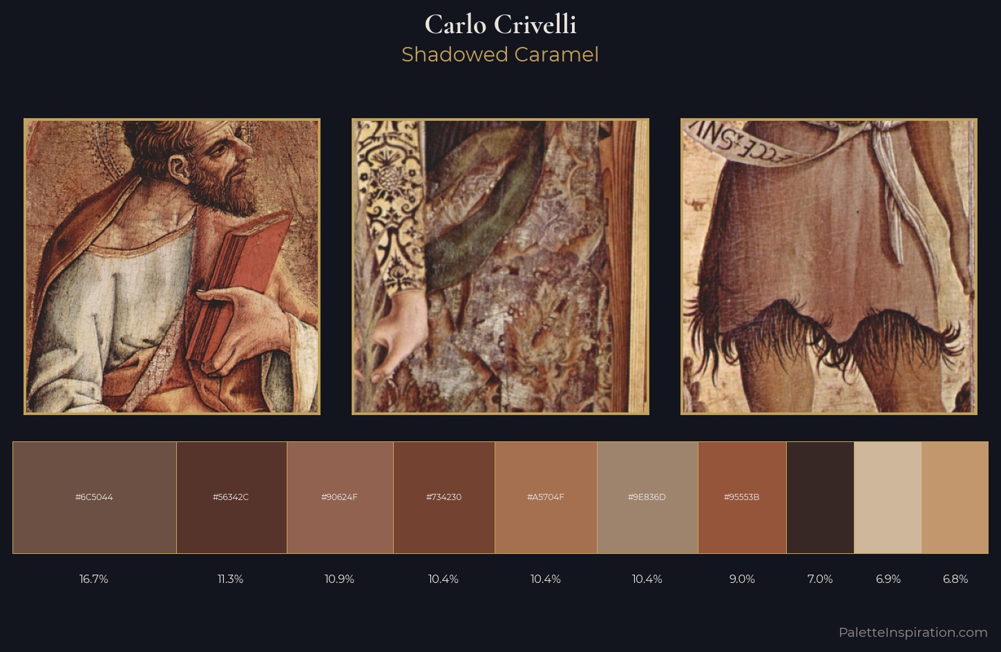 Carlo Crivelli Palette 8 — Shadowed Caramel