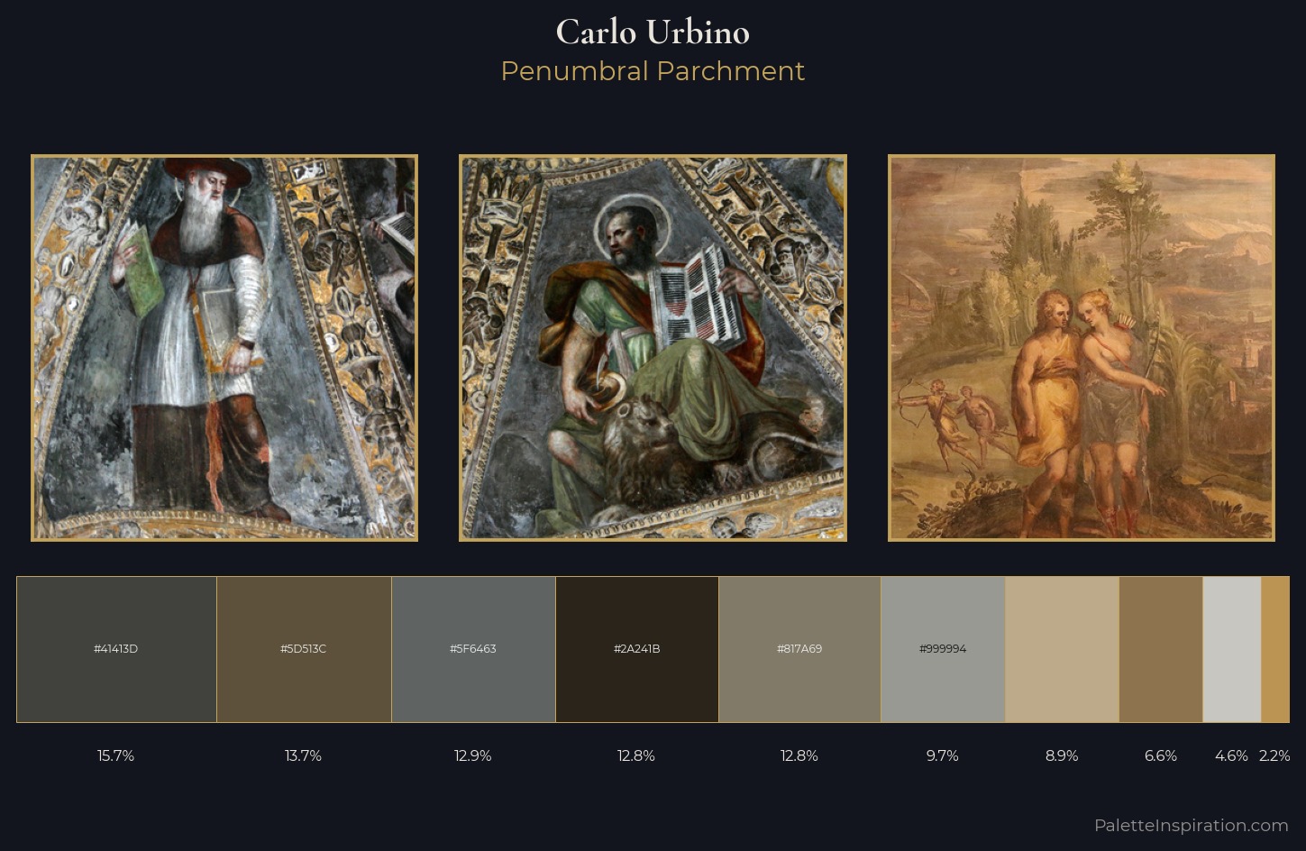 Carlo Urbino Palette 1 — Penumbral Parchment