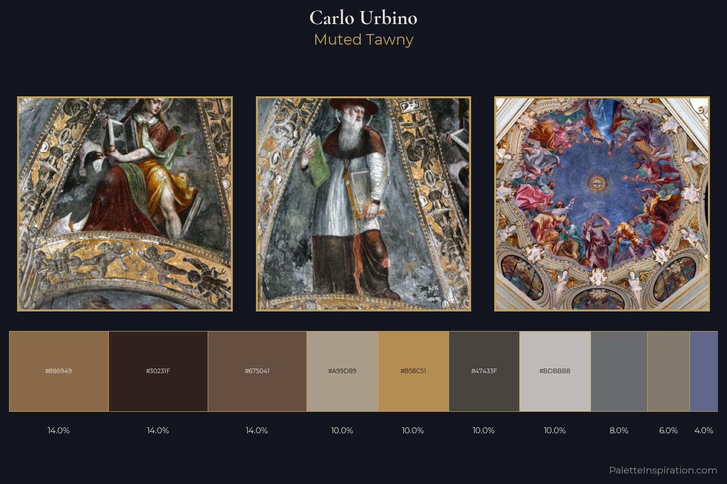 Carlo Urbino Master Palette — Muted Tawny