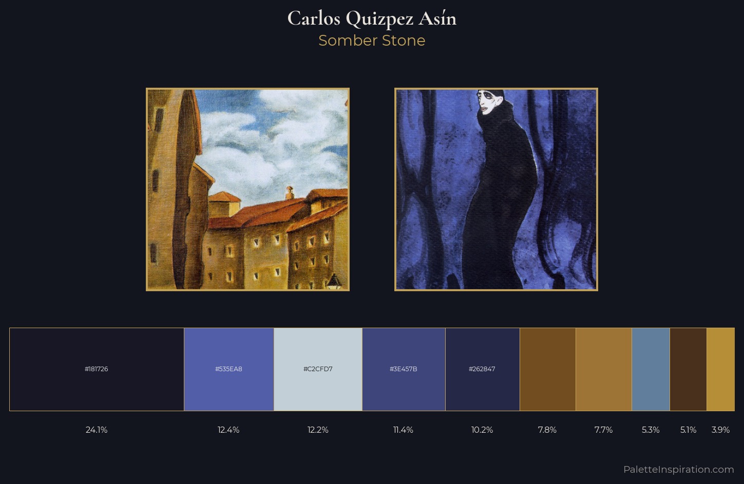 Carlos Quizpez Asín Palette 1 — Somber Stone