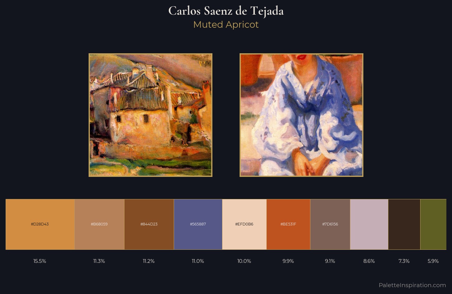 Carlos Saenz de Tejada Palette 1 — Muted Apricot
