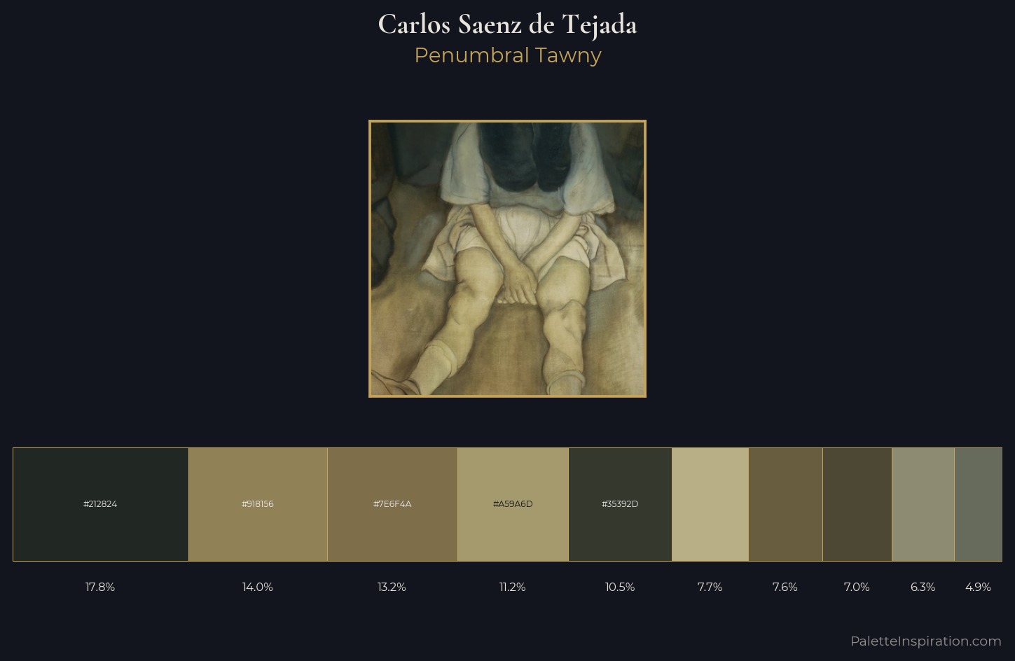 Carlos Saenz de Tejada Palette 4 — Penumbral Tawny
