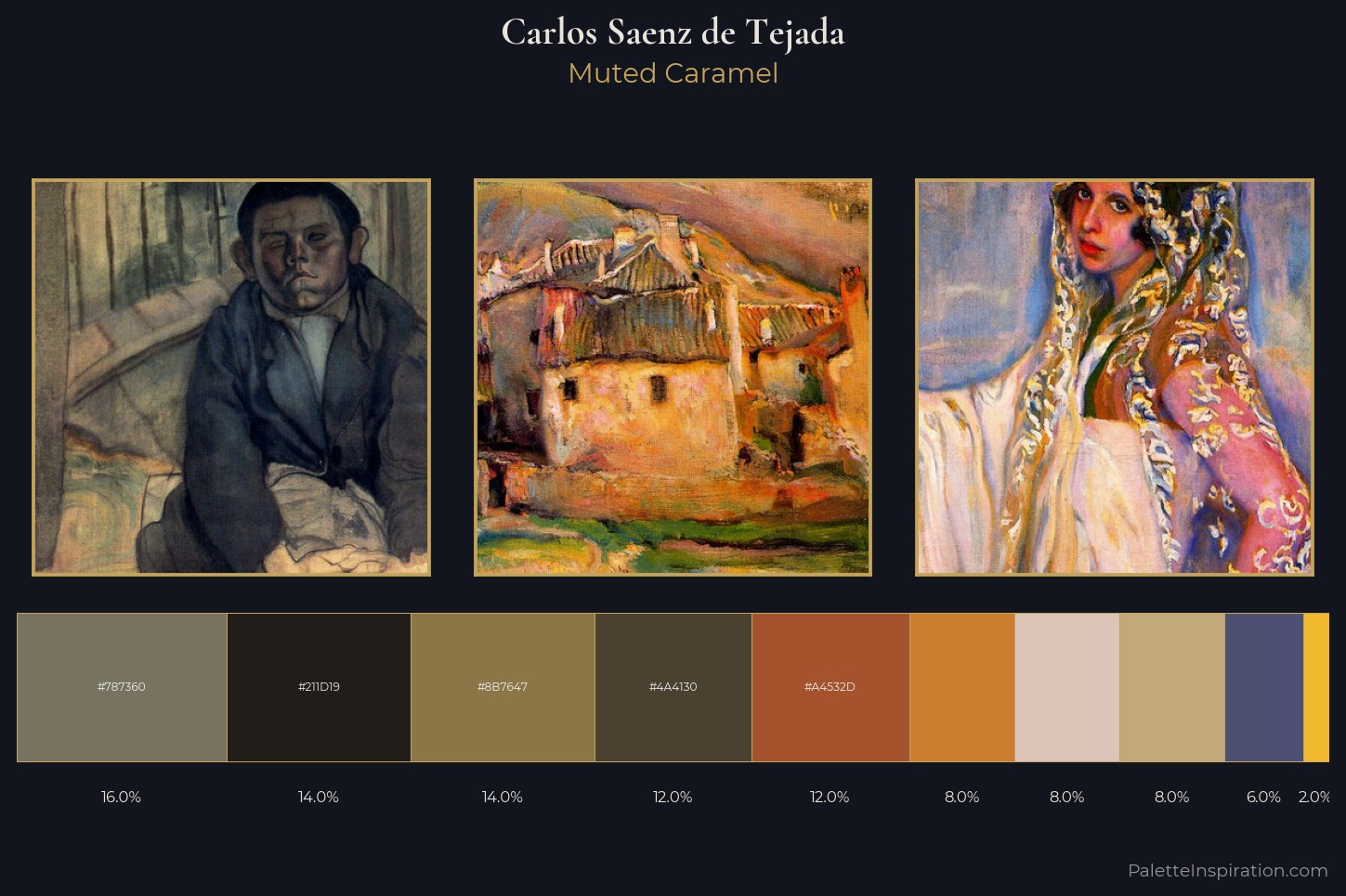 Carlos Saenz de Tejada Master Palette — Muted Caramel