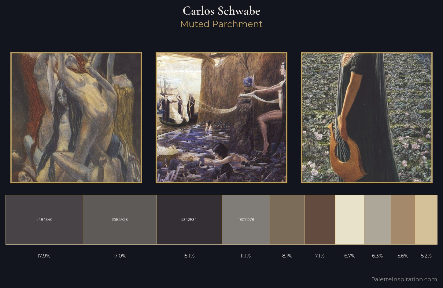 Carlos Schwabe Palette 7 — Muted Parchment