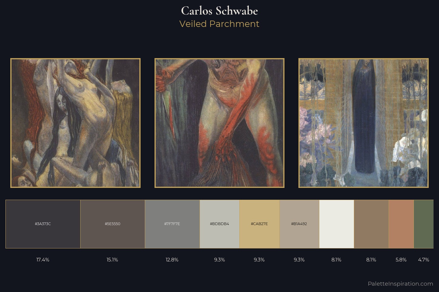 Carlos Schwabe Master Palette — Veiled Parchment