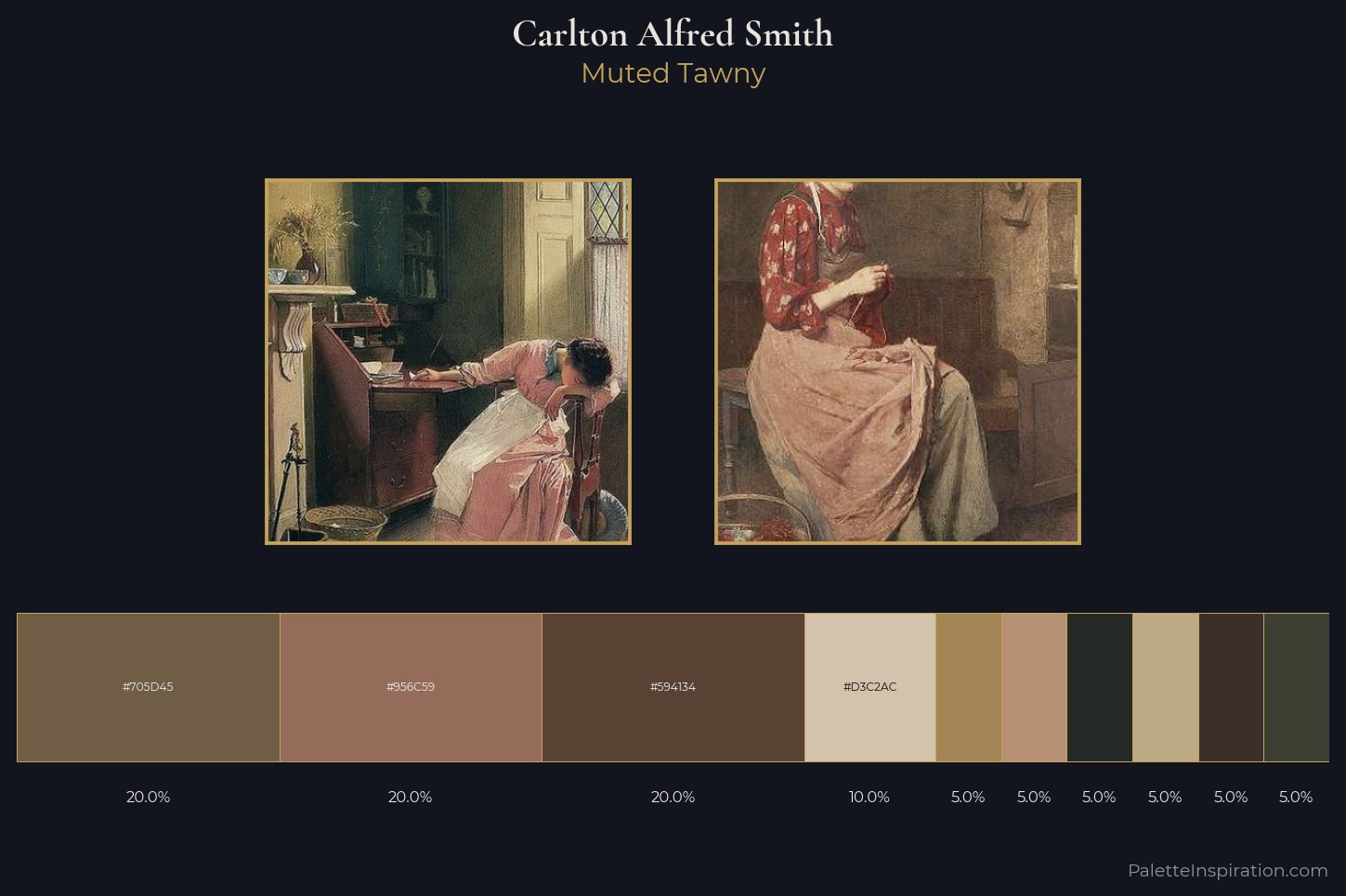Carlton Alfred Smith Master Palette — Muted Tawny