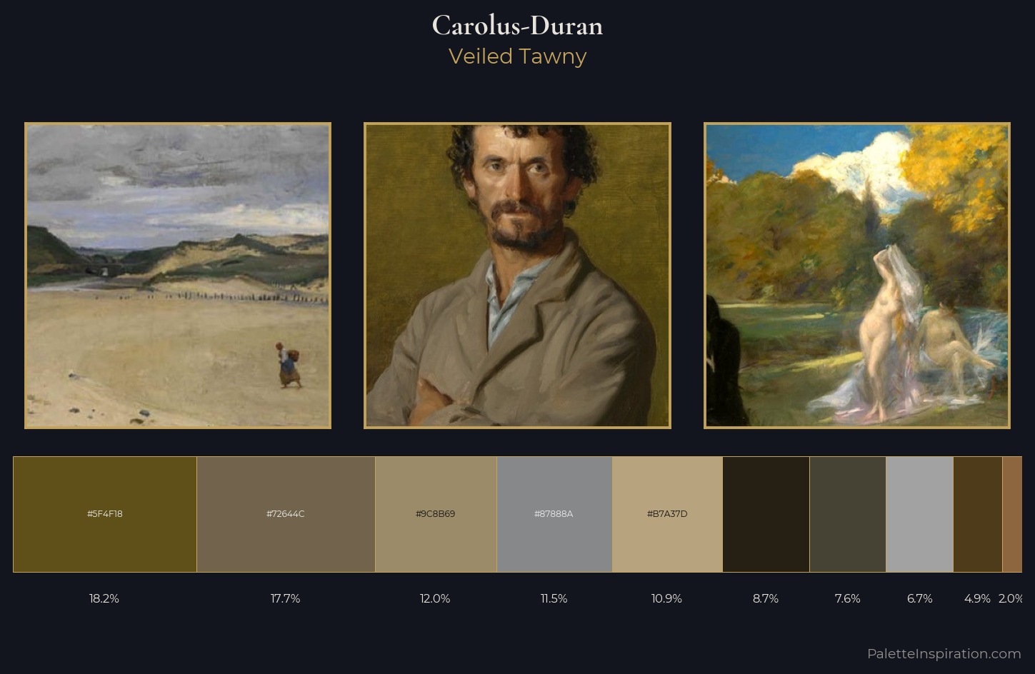 Carolus-Duran Palette 5 — Veiled Tawny