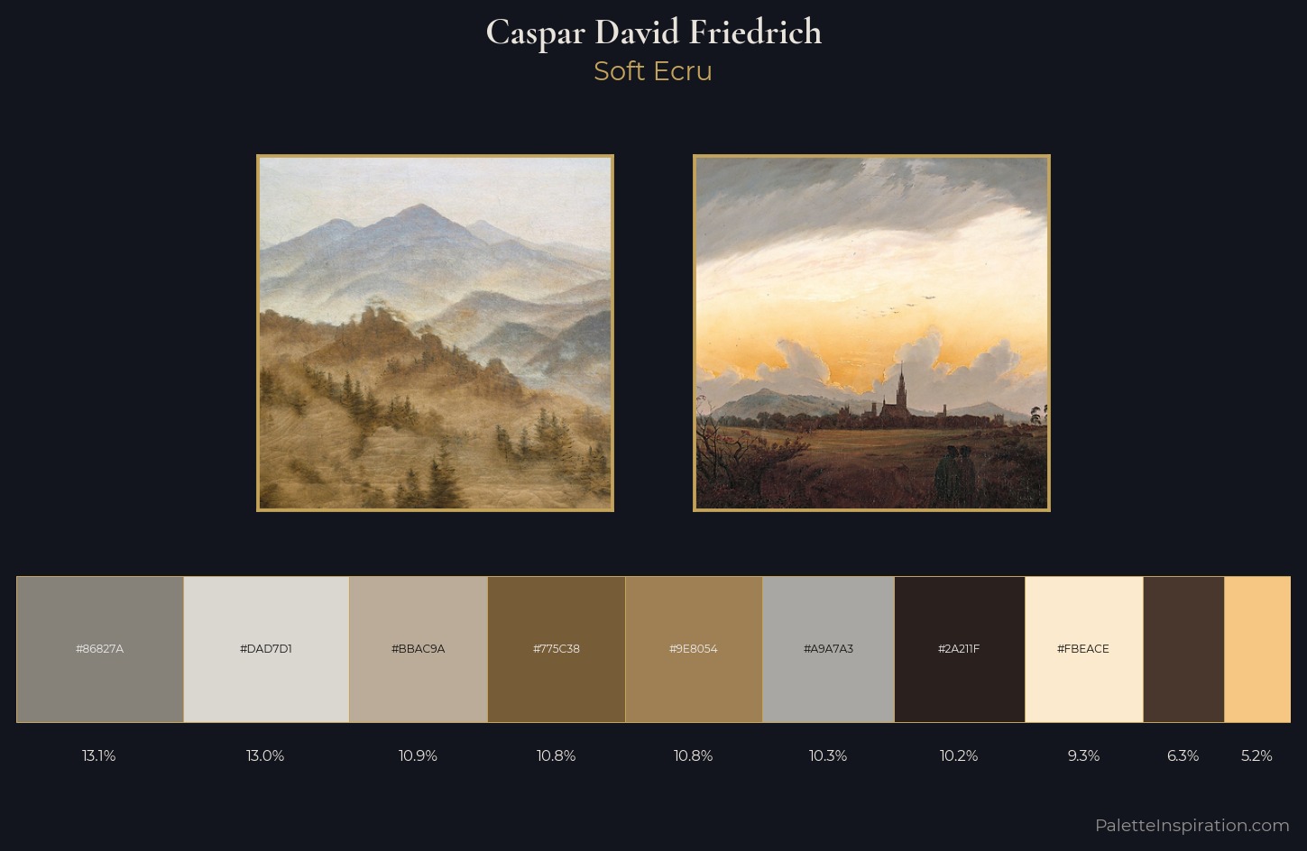 Caspar David Friedrich Palette 2 — Soft Ecru