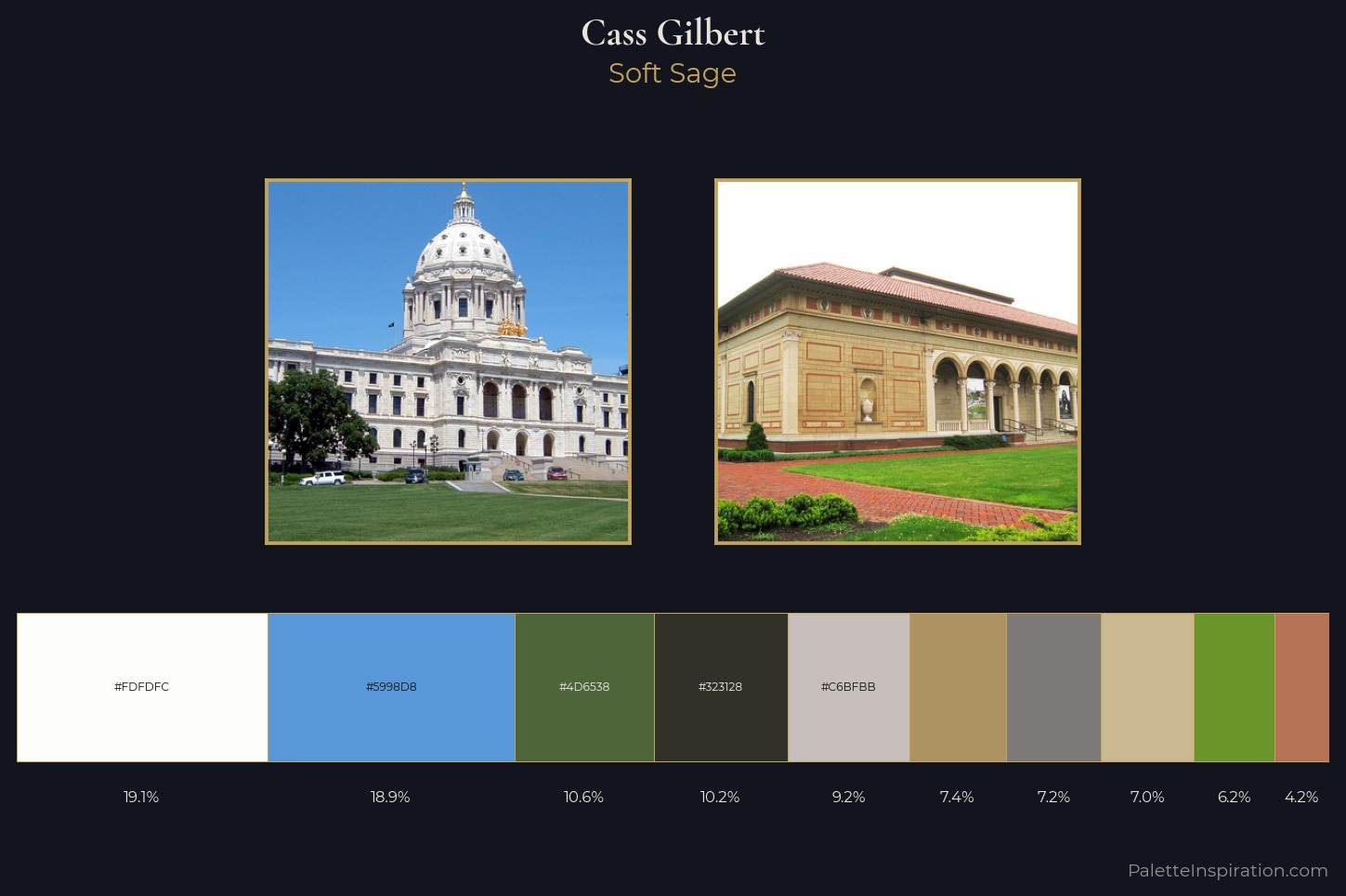 Cass Gilbert Master Palette — Soft Sage