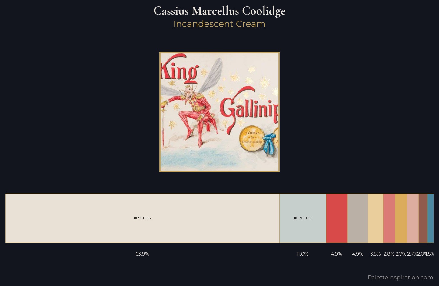 Cassius Marcellus Coolidge Palette 1 — Incandescent Cream