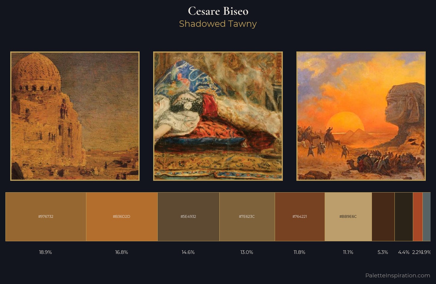 Cesare Biseo Palette 6 — Shadowed Tawny