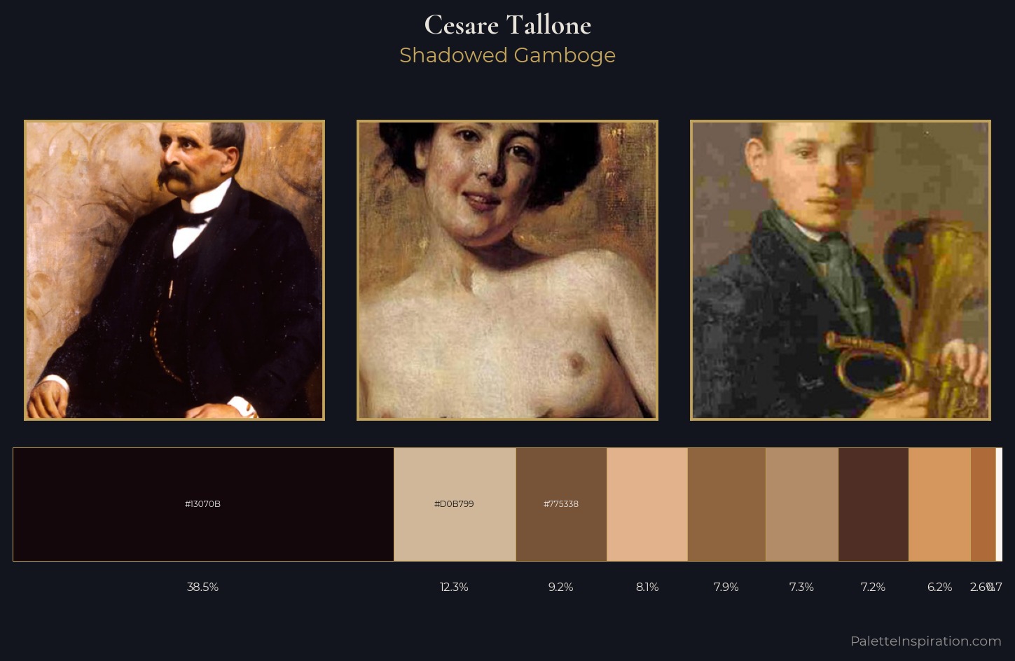 Cesare Tallone Palette 1 — Shadowed Gamboge