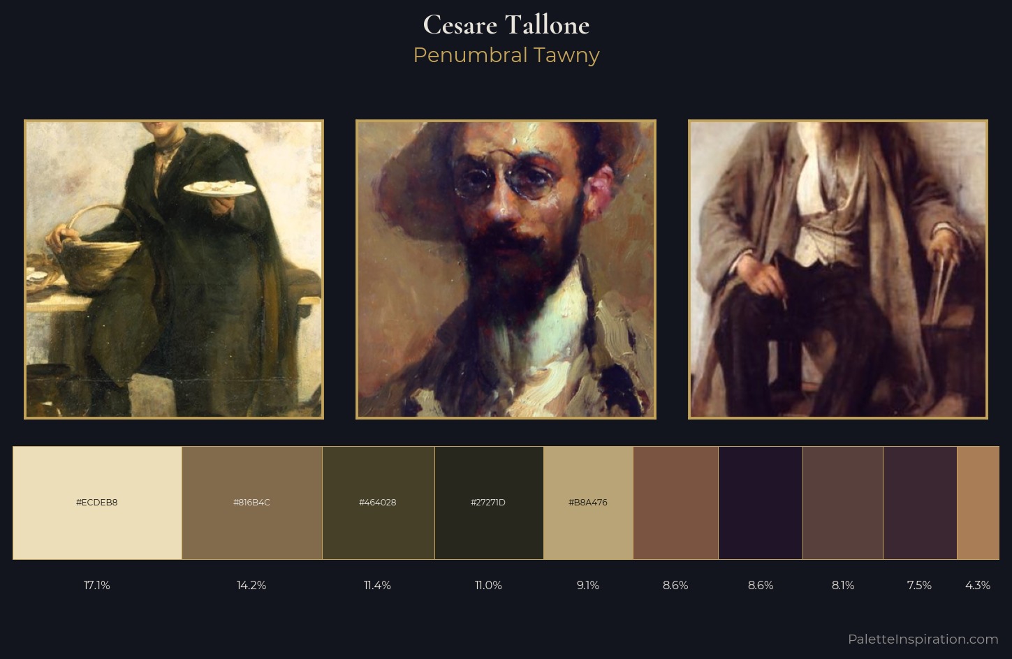 Cesare Tallone Palette 7 — Penumbral Tawny