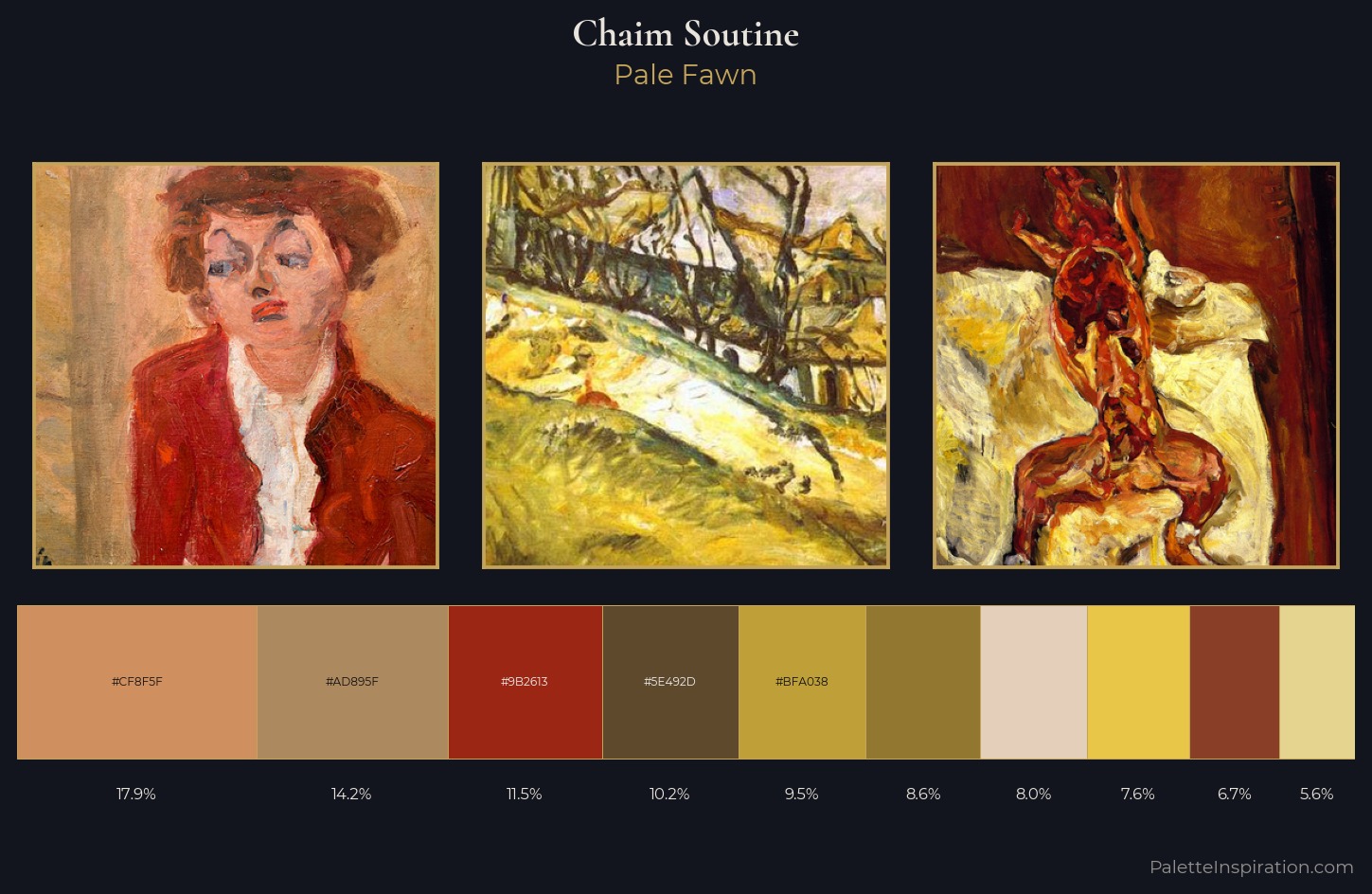 Chaim Soutine Palette 1 — Pale Fawn