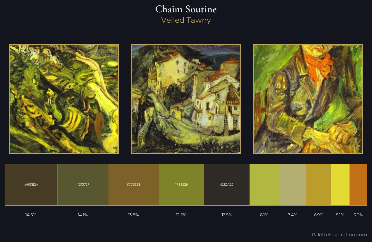 Chaim Soutine Palette 2 — Veiled Tawny