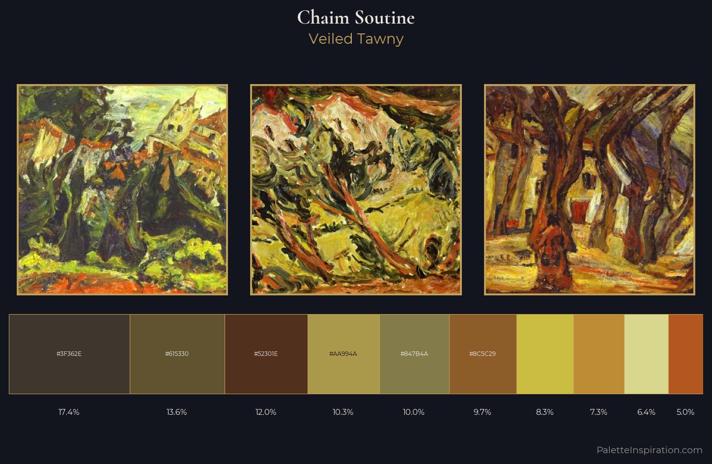 Chaim Soutine Palette 3 — Veiled Tawny